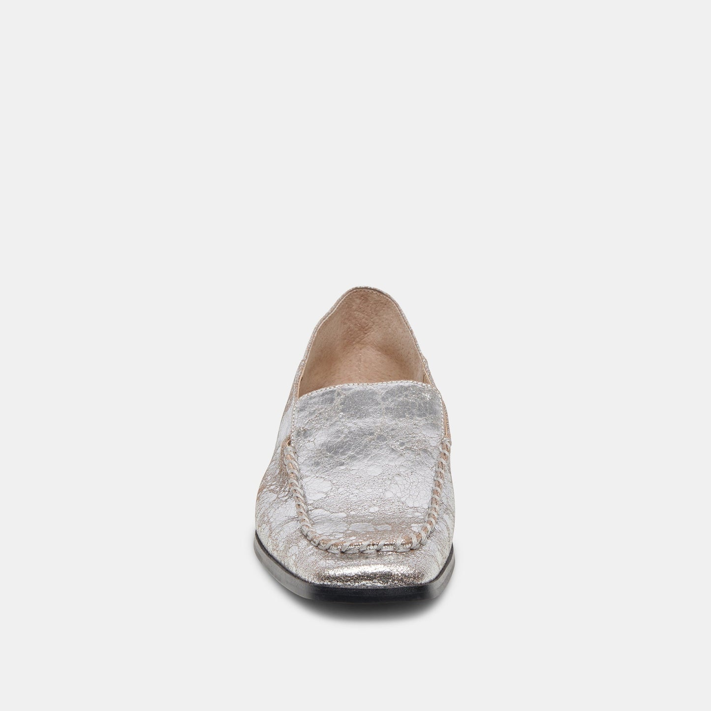 Beny Flats Silver Distressed Leather | Silver Leather Flats for Women
 – Dolce Vita Dolce Vita New