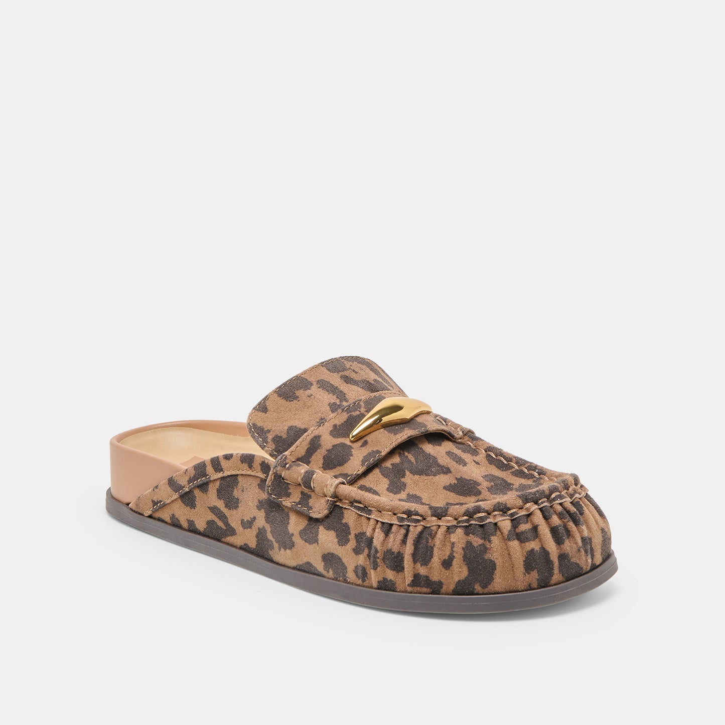 Jodero Brown Leopard Printed Suede Flats Dolce Vita Online