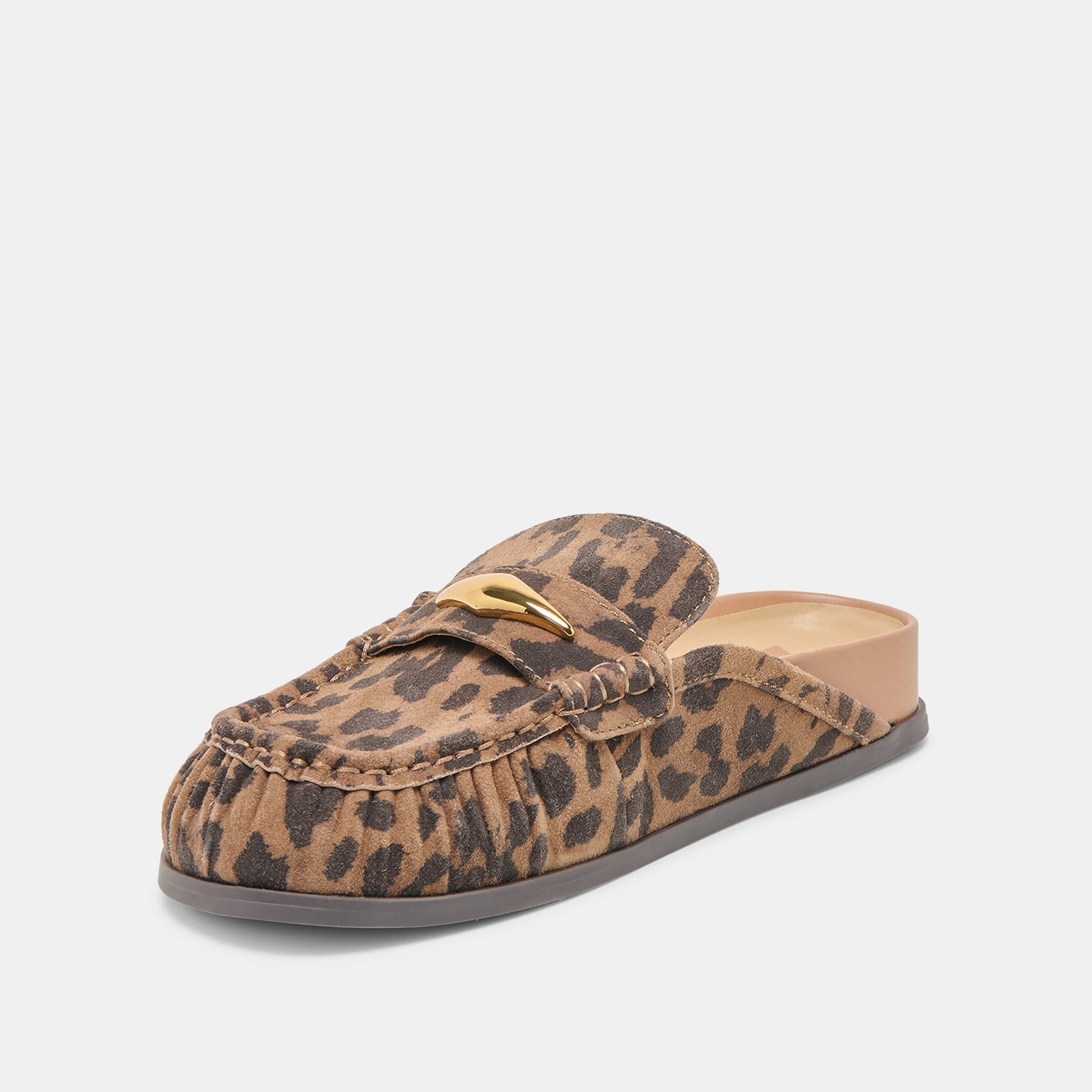 Jodero Brown Leopard Printed Suede Flats Dolce Vita Online