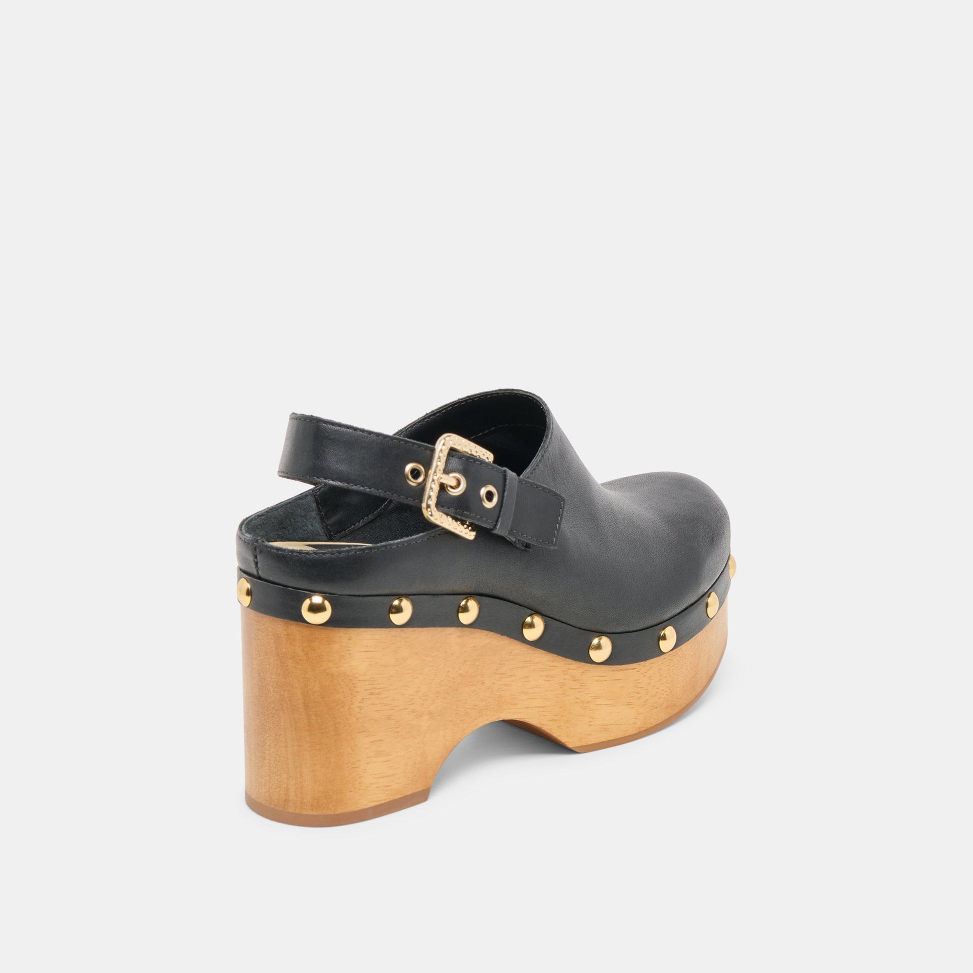 Adelan Black Leather Clogs Dolce Vita Sale