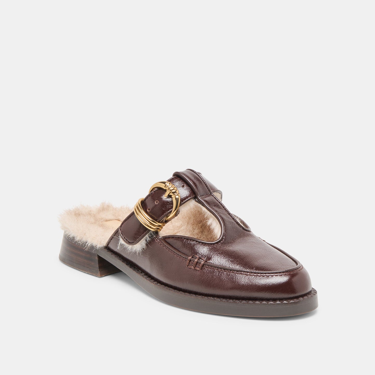 Harlah Plush Chocolate Leather Flats Dolce Vita Outlet