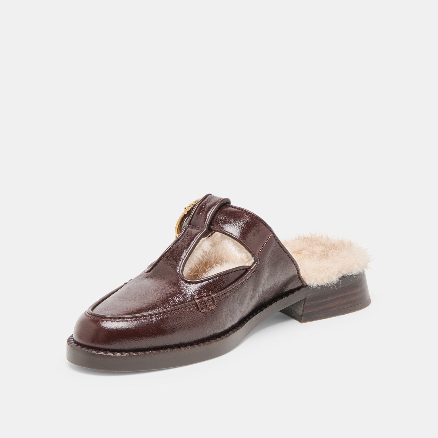 Harlah Plush Chocolate Leather Flats Dolce Vita Outlet