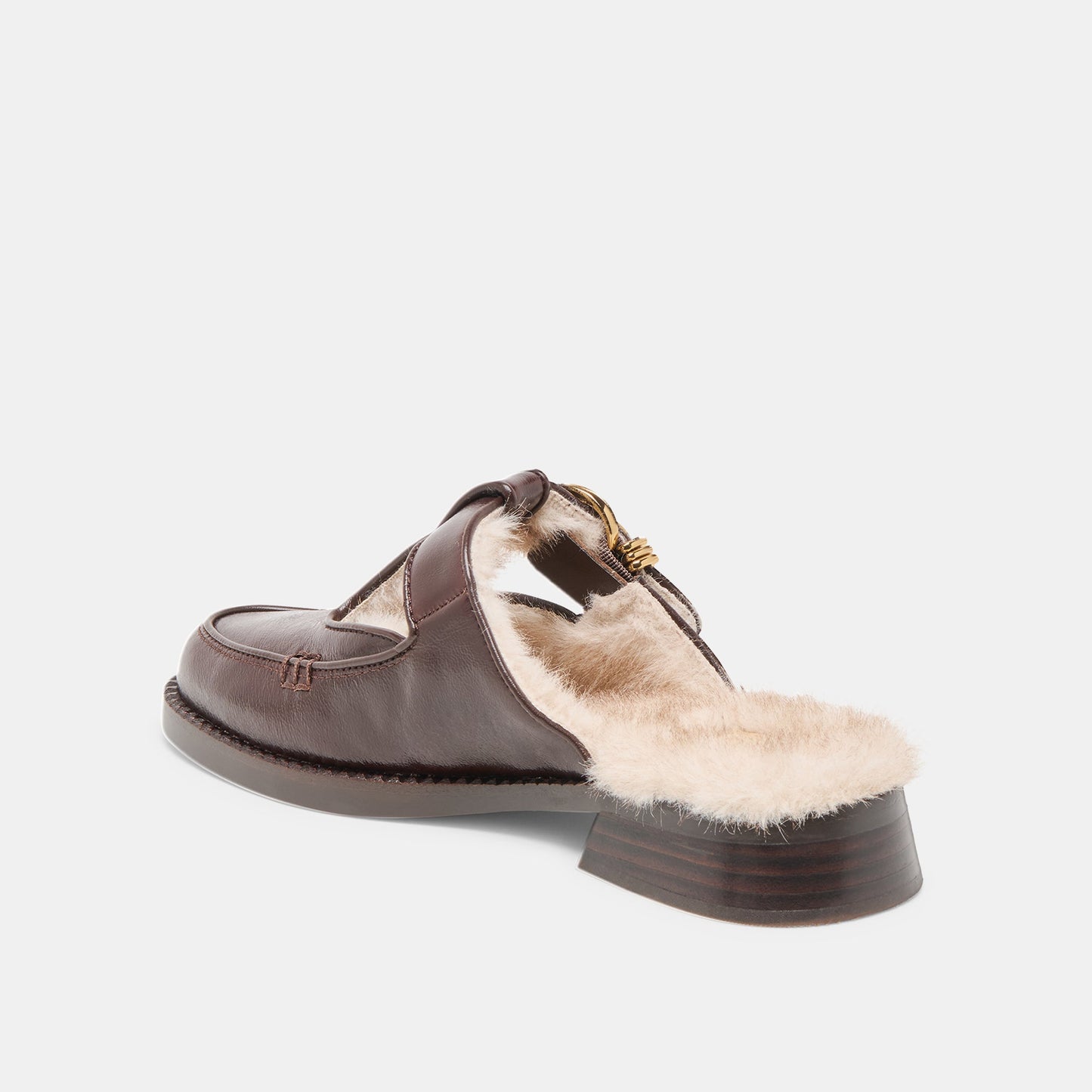 Harlah Plush Chocolate Leather Flats Dolce Vita Outlet