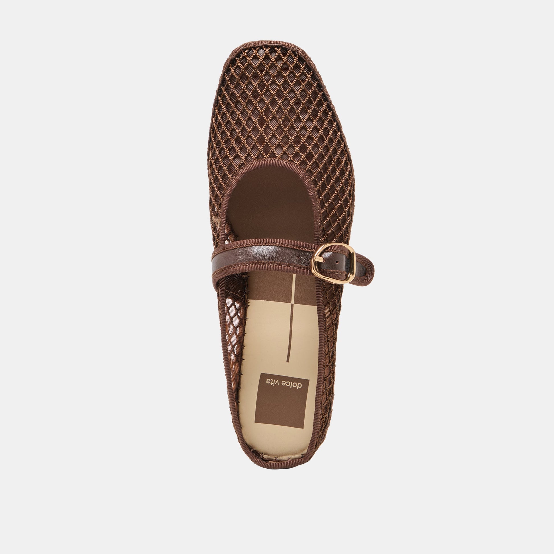 Milie Chocolate Woven Mesh Flats Dolce Vita us
