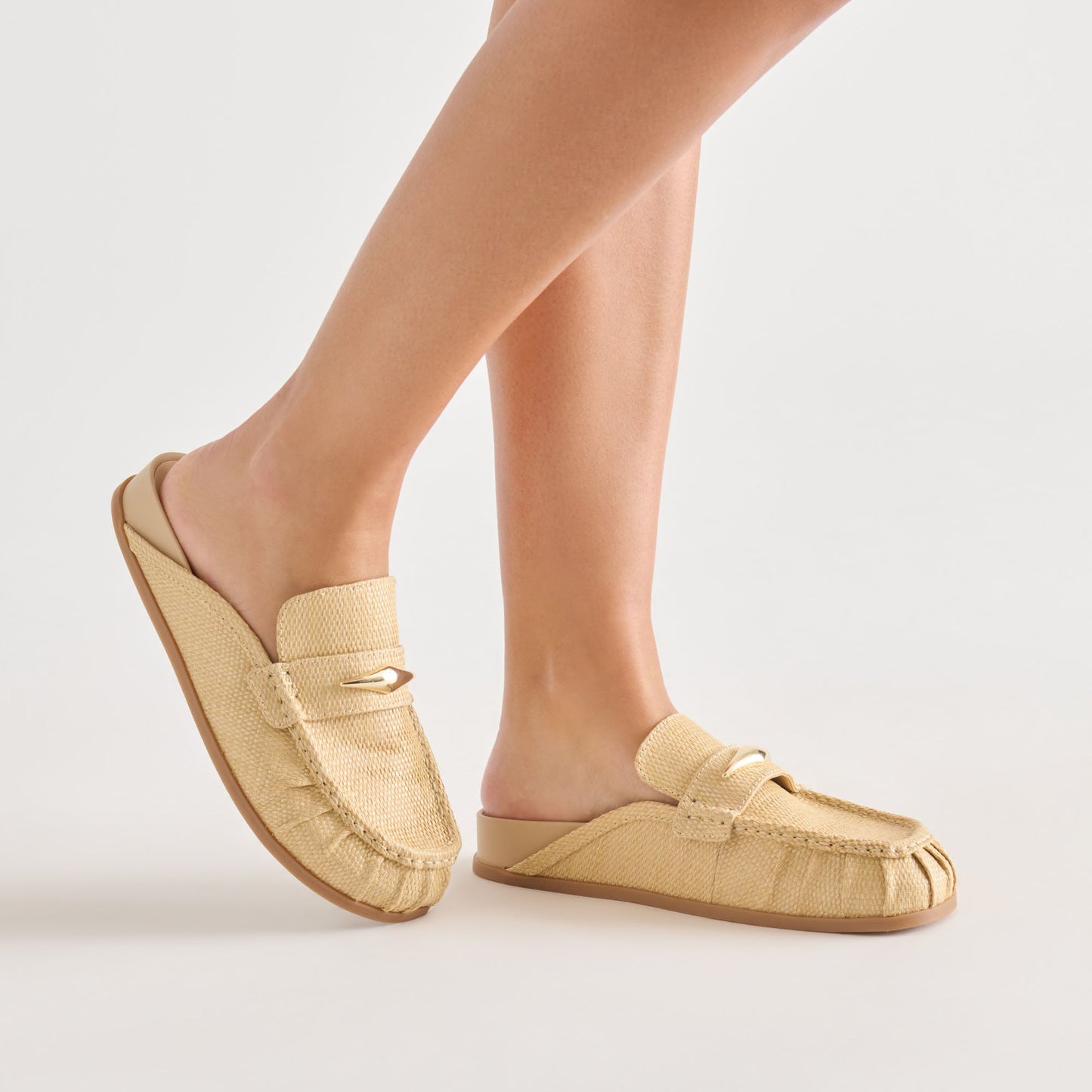 Jodero Lt Natural Raffia Flats Dolce Vita New