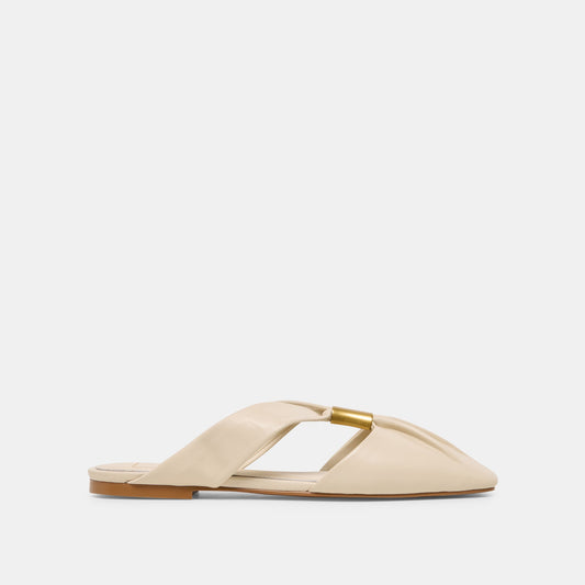 Franey White Leather Flats Dolce Vita Discount