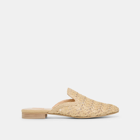 Kirt Lt Natural Cross Hatch Raffia Flats Dolce Vita Sale