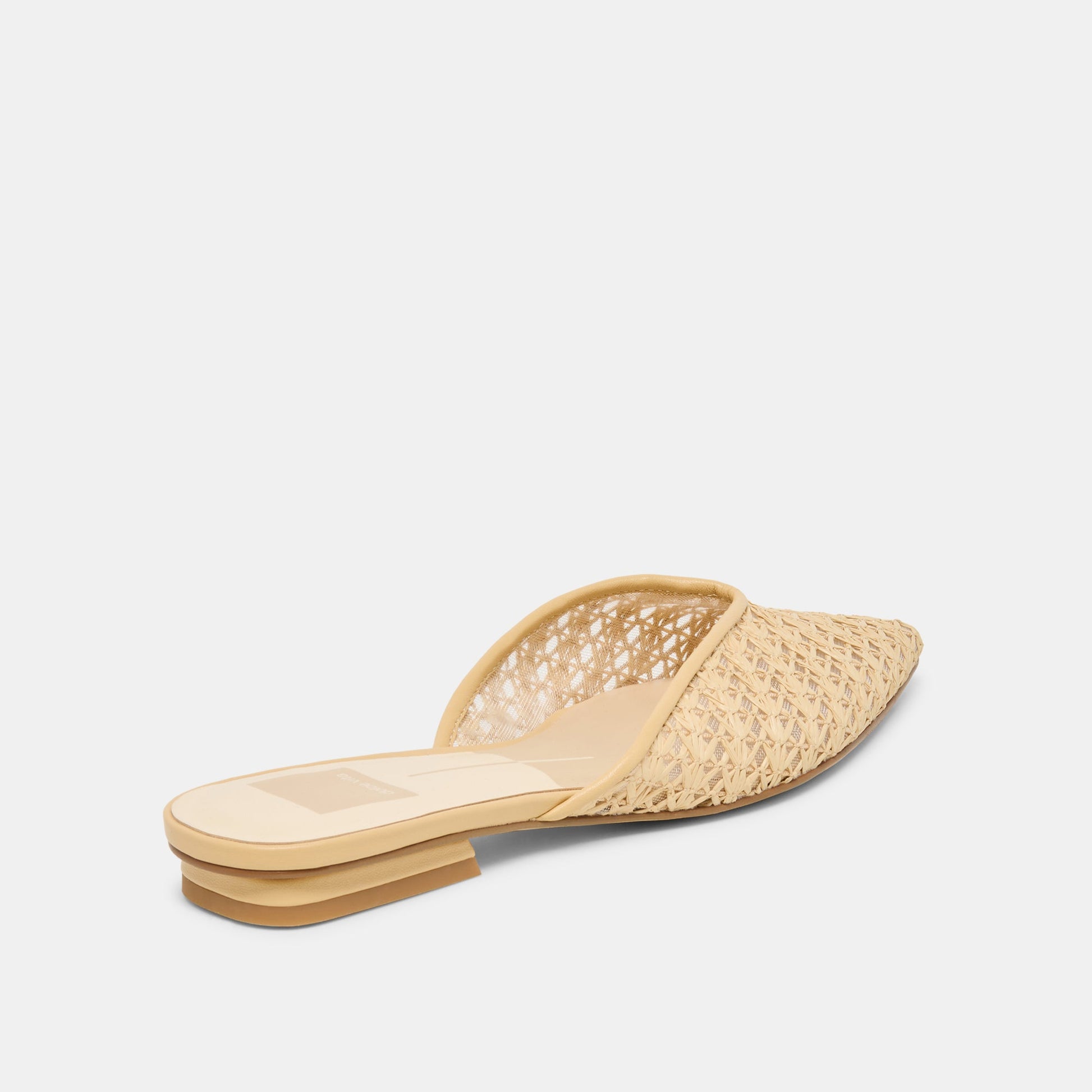 Elm Natural Cross Hatch Raffia Flats Dolce Vita Outlet