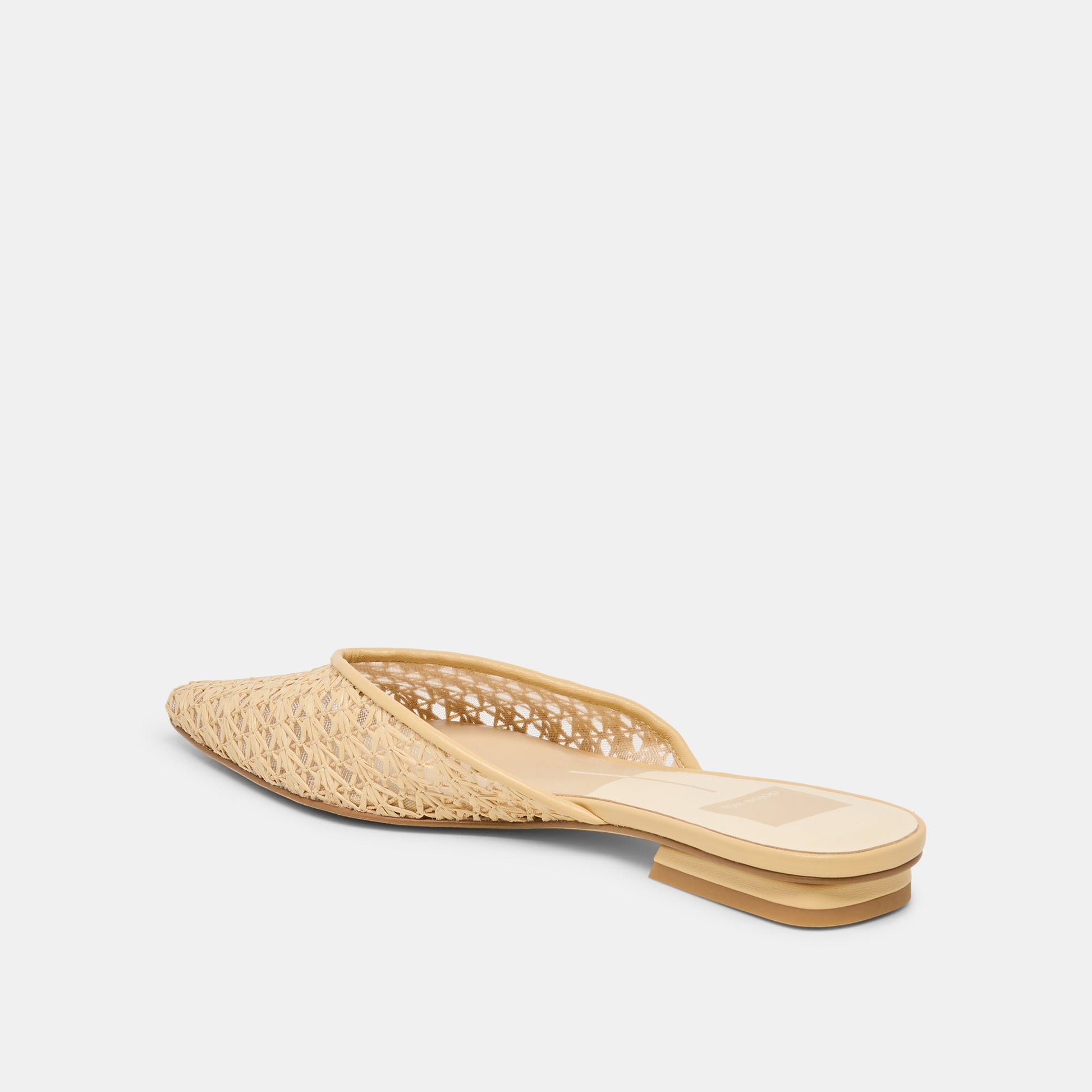Elm Natural Cross Hatch Raffia Flats Dolce Vita Outlet