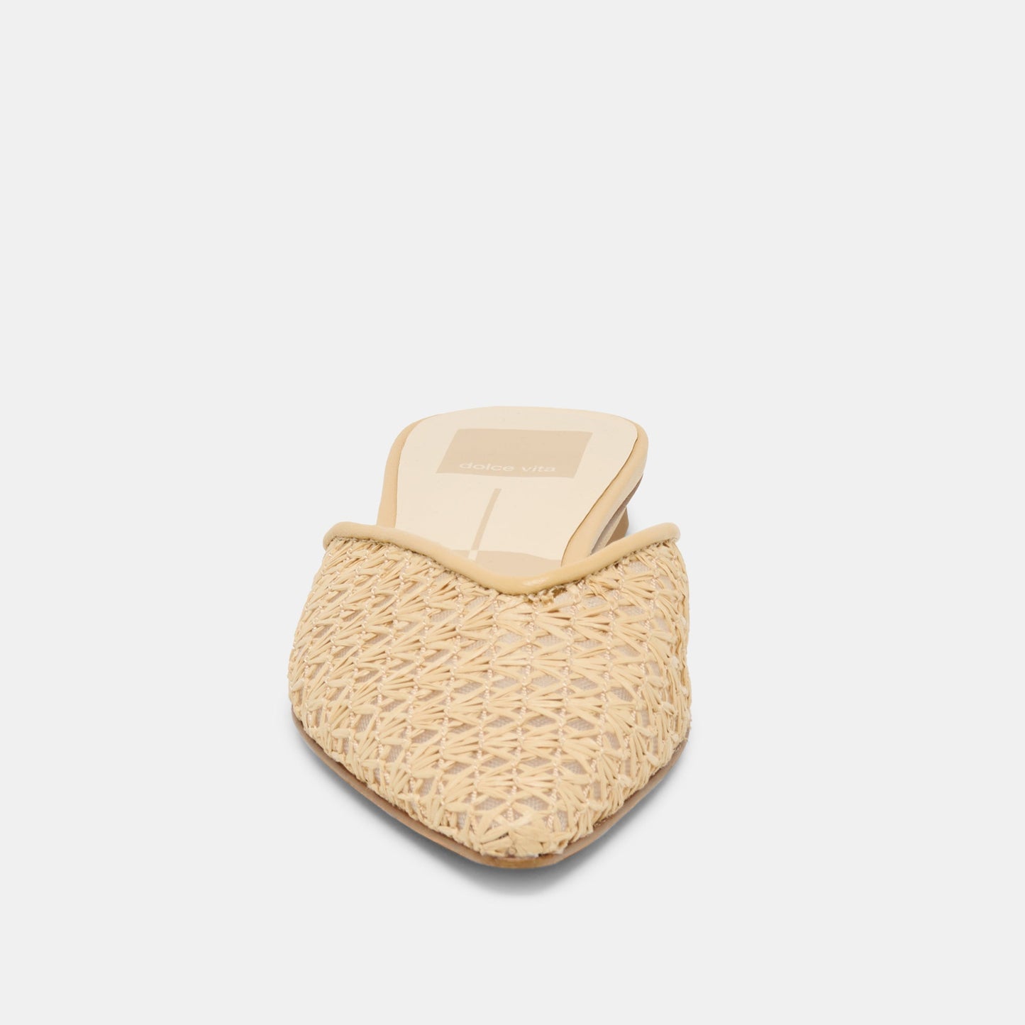 Elm Natural Cross Hatch Raffia Flats Dolce Vita Outlet