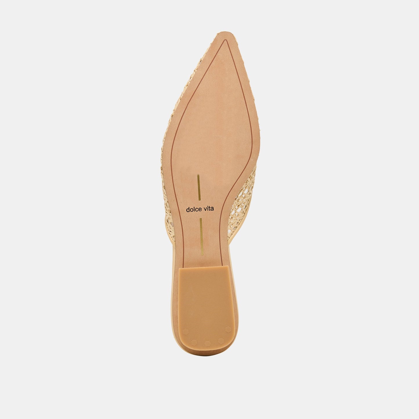 Elm Natural Cross Hatch Raffia Flats Dolce Vita Outlet
