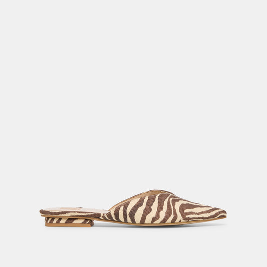 Elm Beige Zebra Raffia Flats Dolce Vita For sale