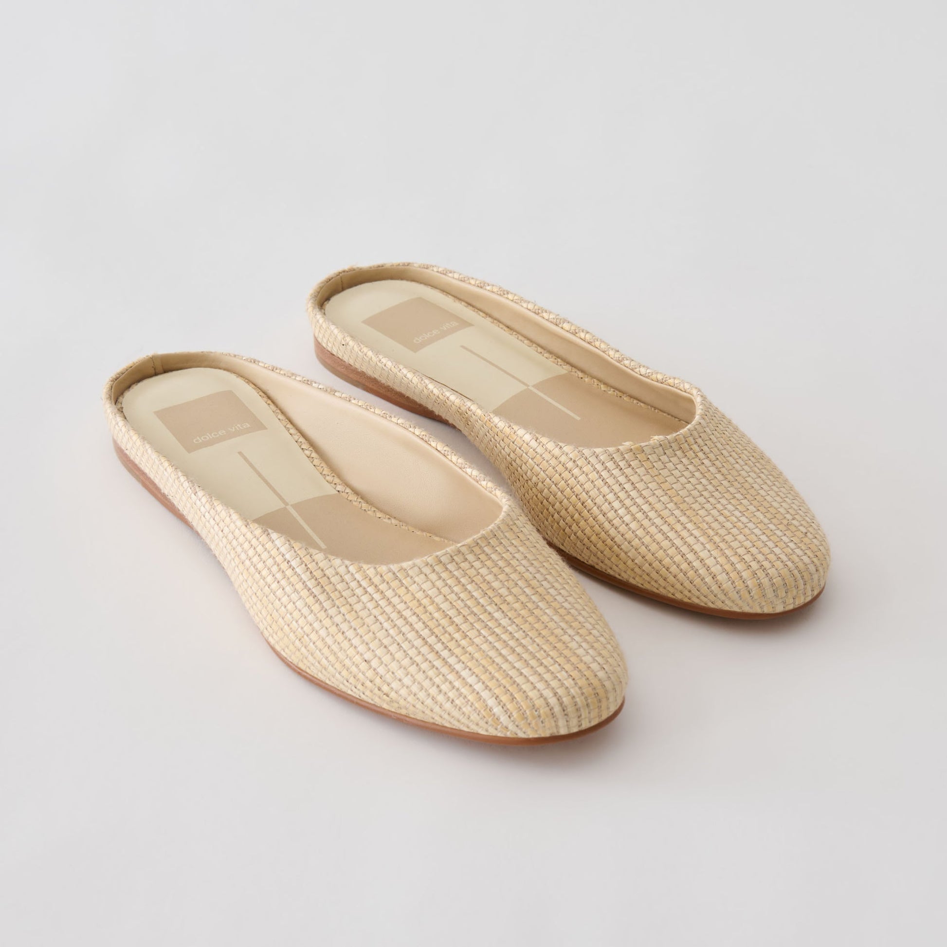 Eila Lt Natural Raffia Flats Dolce Vita us