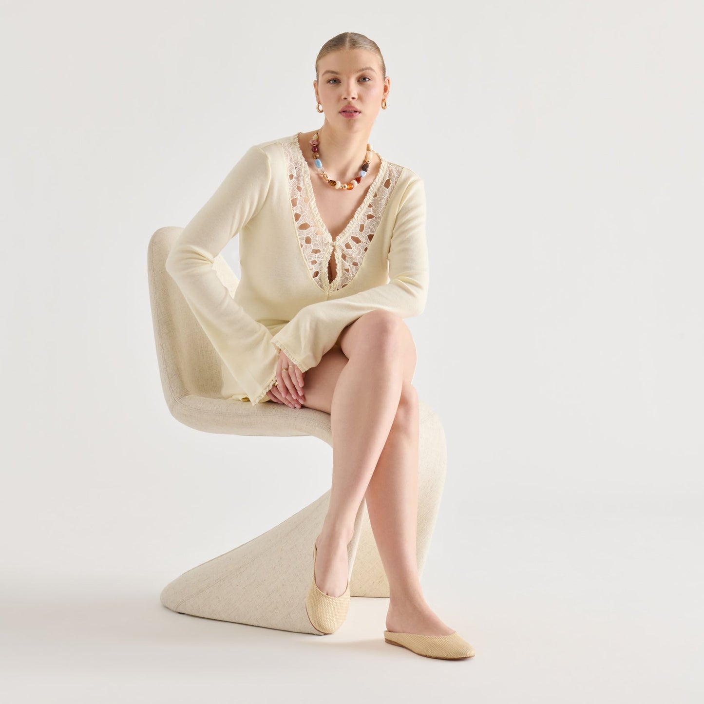 Eila Lt Natural Raffia Flats Dolce Vita us