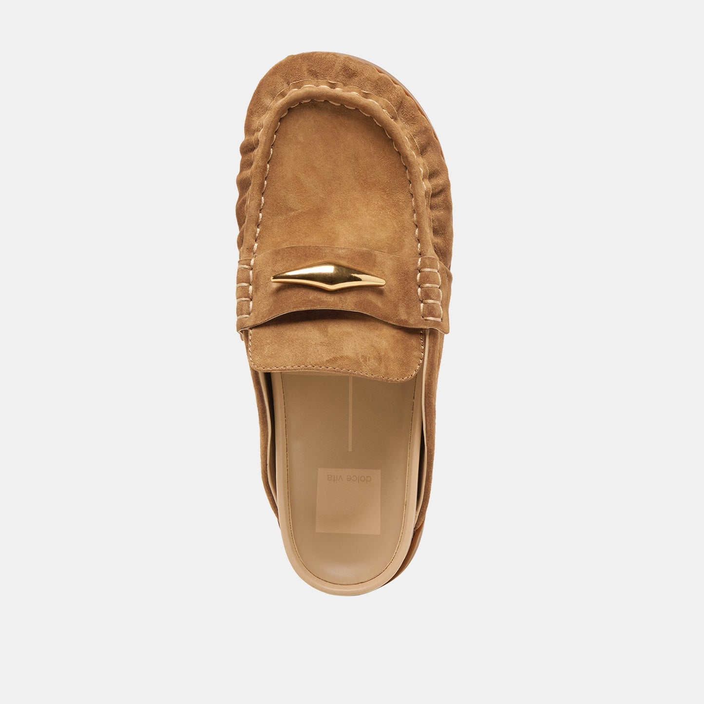 Jodero Lt Brown Suede Flats Dolce Vita us