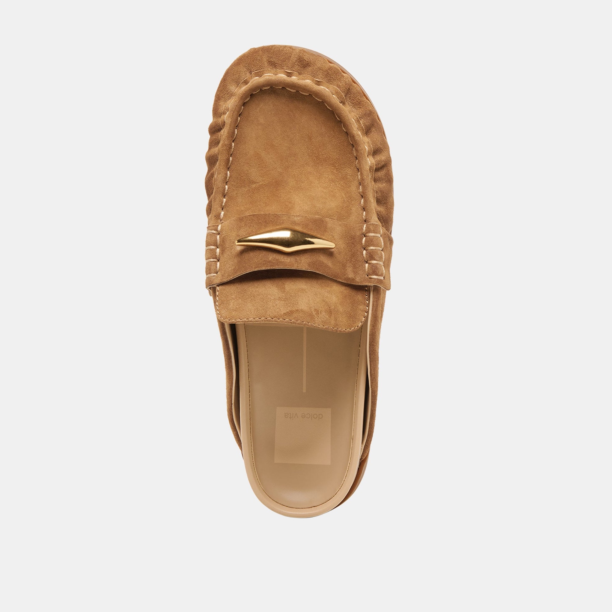 Jodero Lt Brown Suede Flats Dolce Vita us