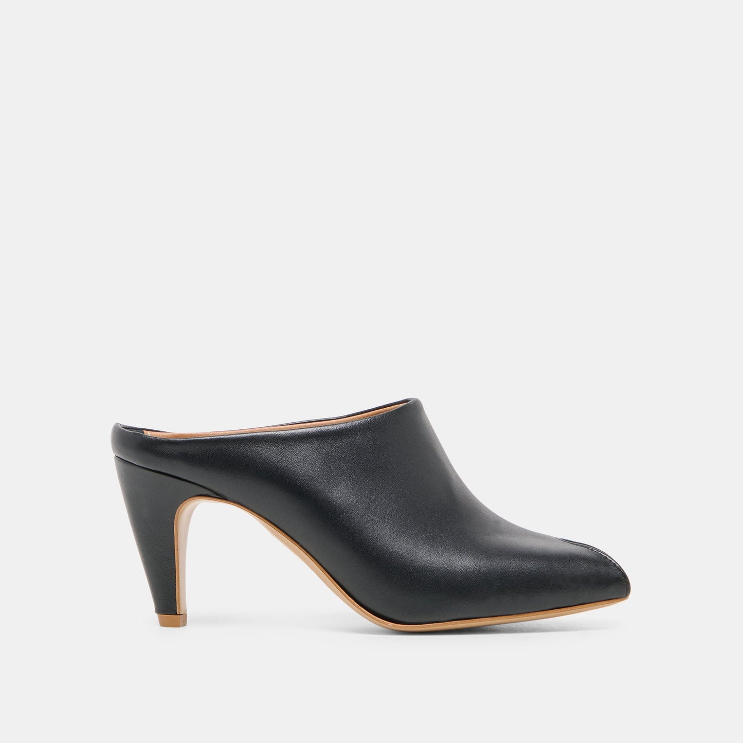 MERY Black Leather Peep-Toe Heels Dolce Vita For sale