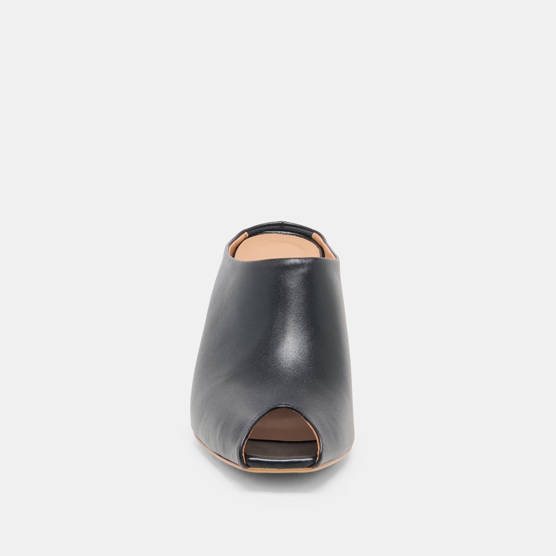 MERY Black Leather Peep-Toe Heels Dolce Vita For sale