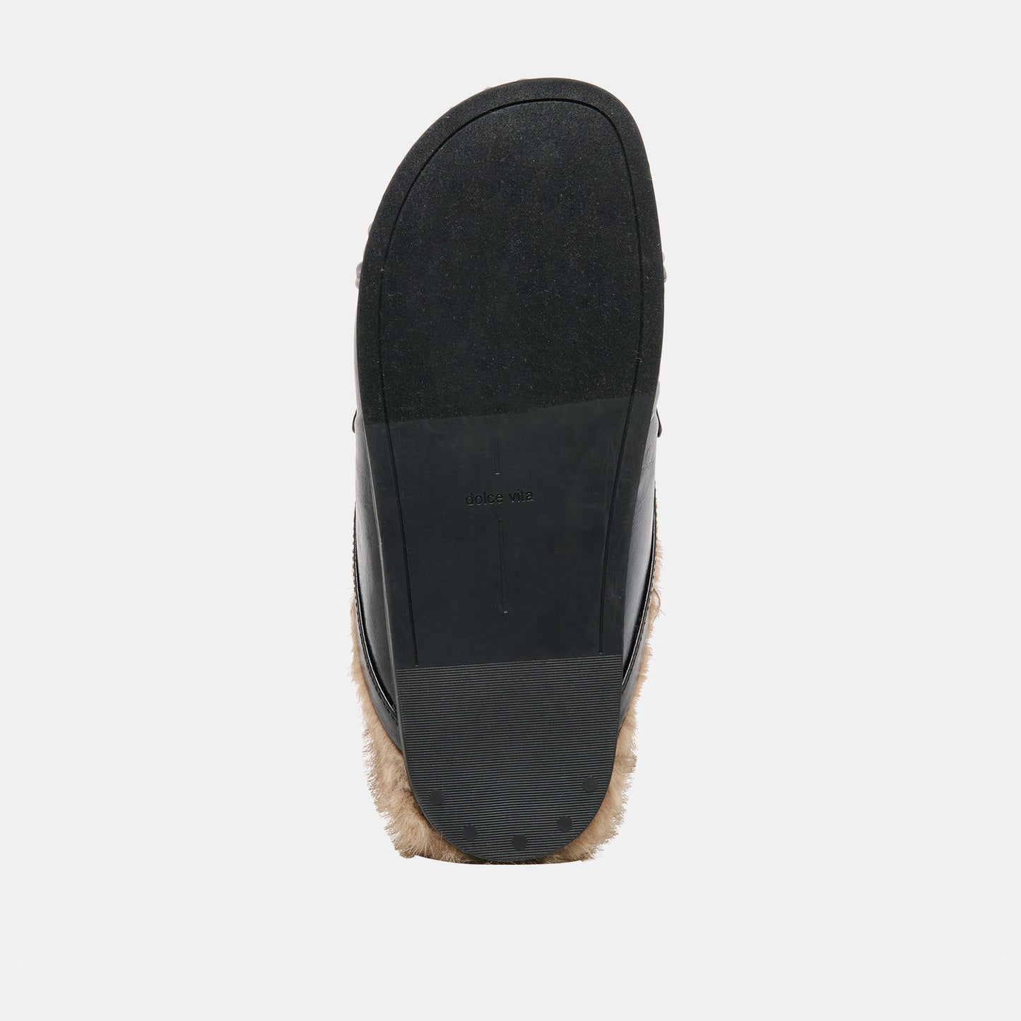 Jodero Plush Black Leather Flats Dolce Vita New