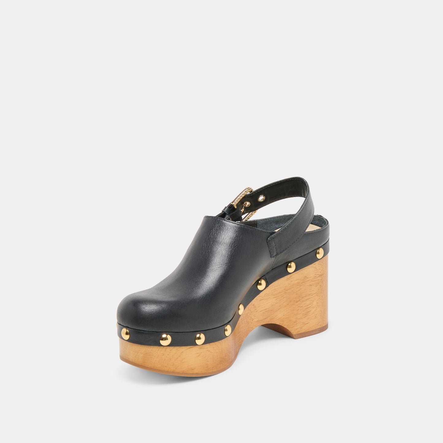 Adelan Black Leather Clogs Dolce Vita Online