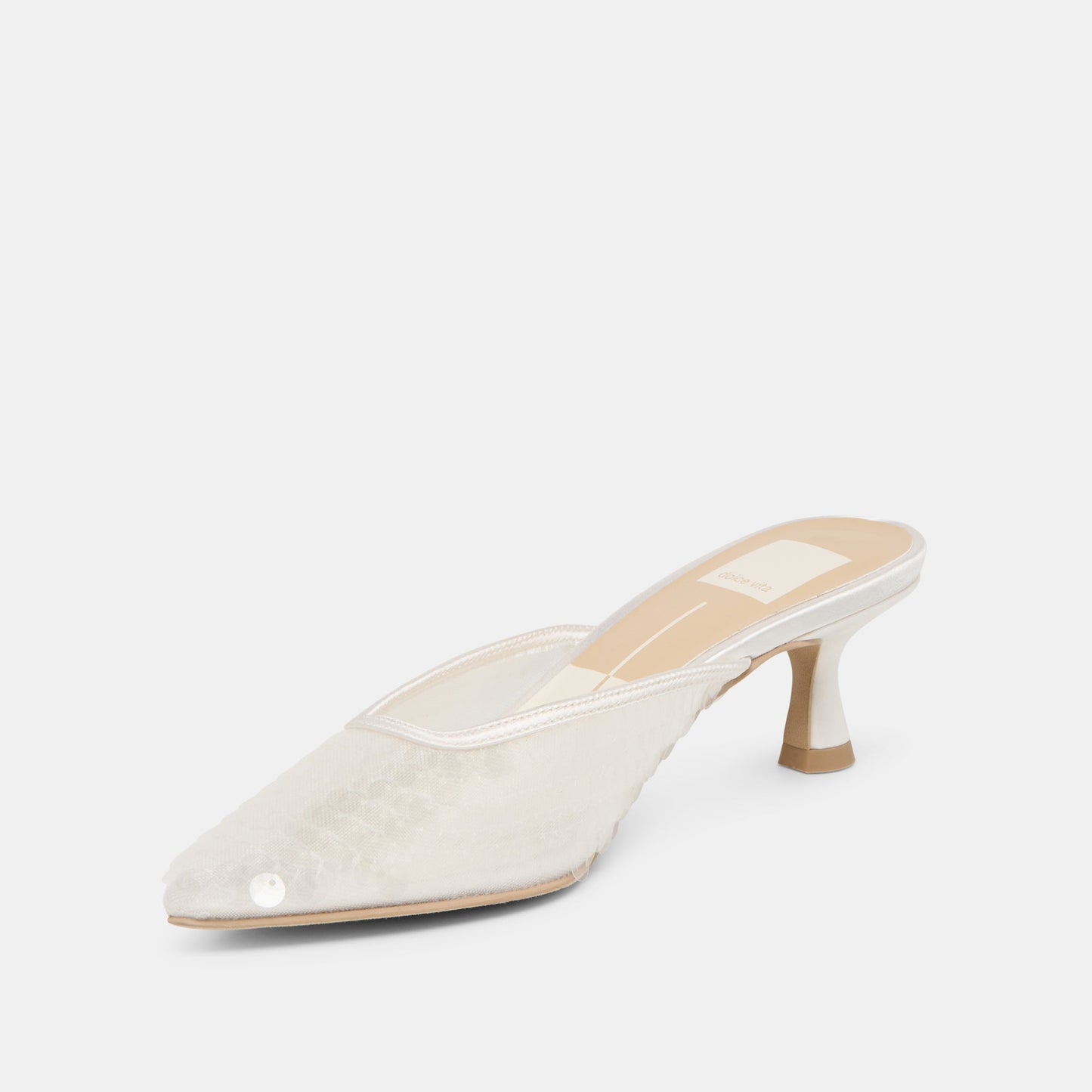 Cleo Ivory Sequin Heels Dolce Vita New