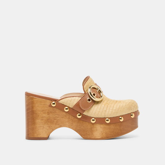 Debrah Lt Natural Raffia Clogs Dolce Vita Outlet