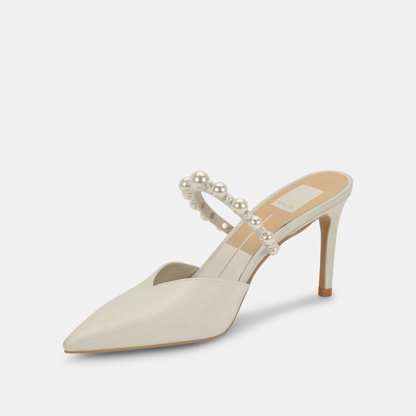 KANIKA Pearl Heels Vanilla Silk | Vanilla Silk Pearl Tapered Heels
 – Dolce Vita Dolce Vita On sale