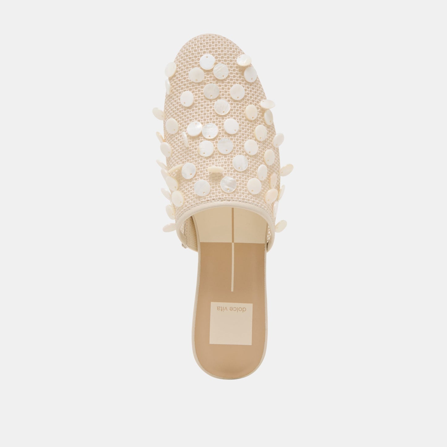 Rova Bead Ivory Disc Mesh Flats Dolce Vita For sale