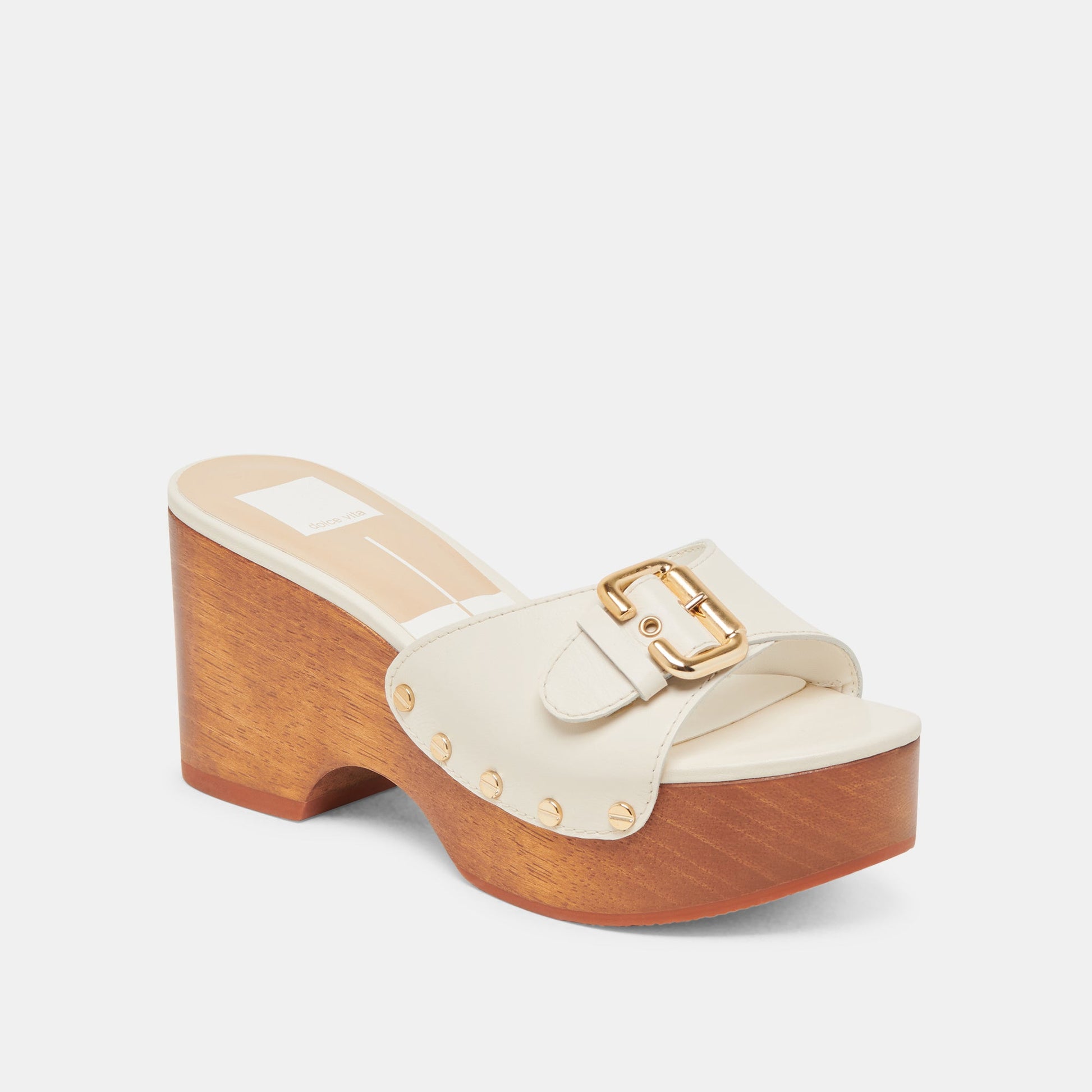 YALAH HEELS OFF WHITE LEATHER
 – Dolce Vita Dolce Vita New
