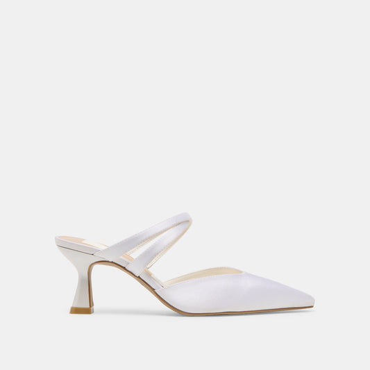 Linore True White Satin Heels Dolce Vita Discount