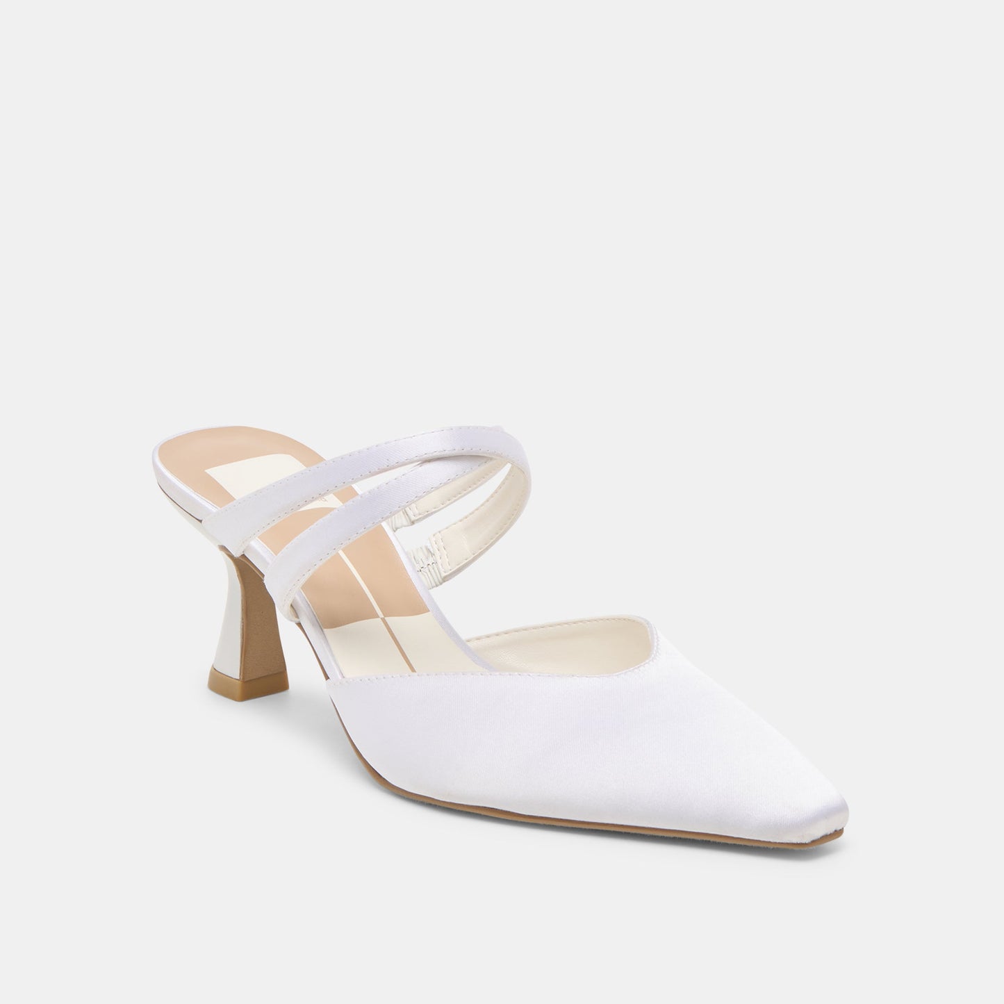 Linore True White Satin Heels Dolce Vita Discount