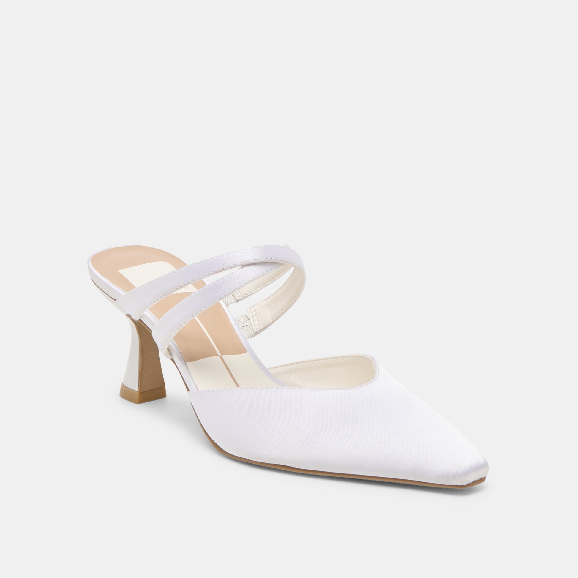 Linore True White Satin Heels Dolce Vita Discount