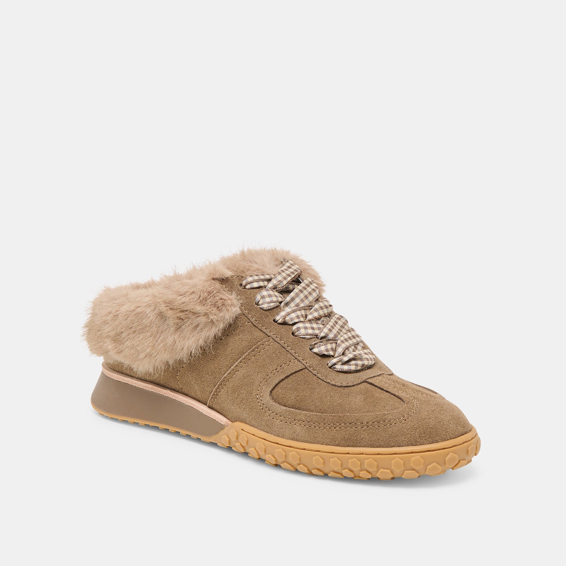 Izzey Plush Olive Suede Sneakers Dolce Vita Outlet