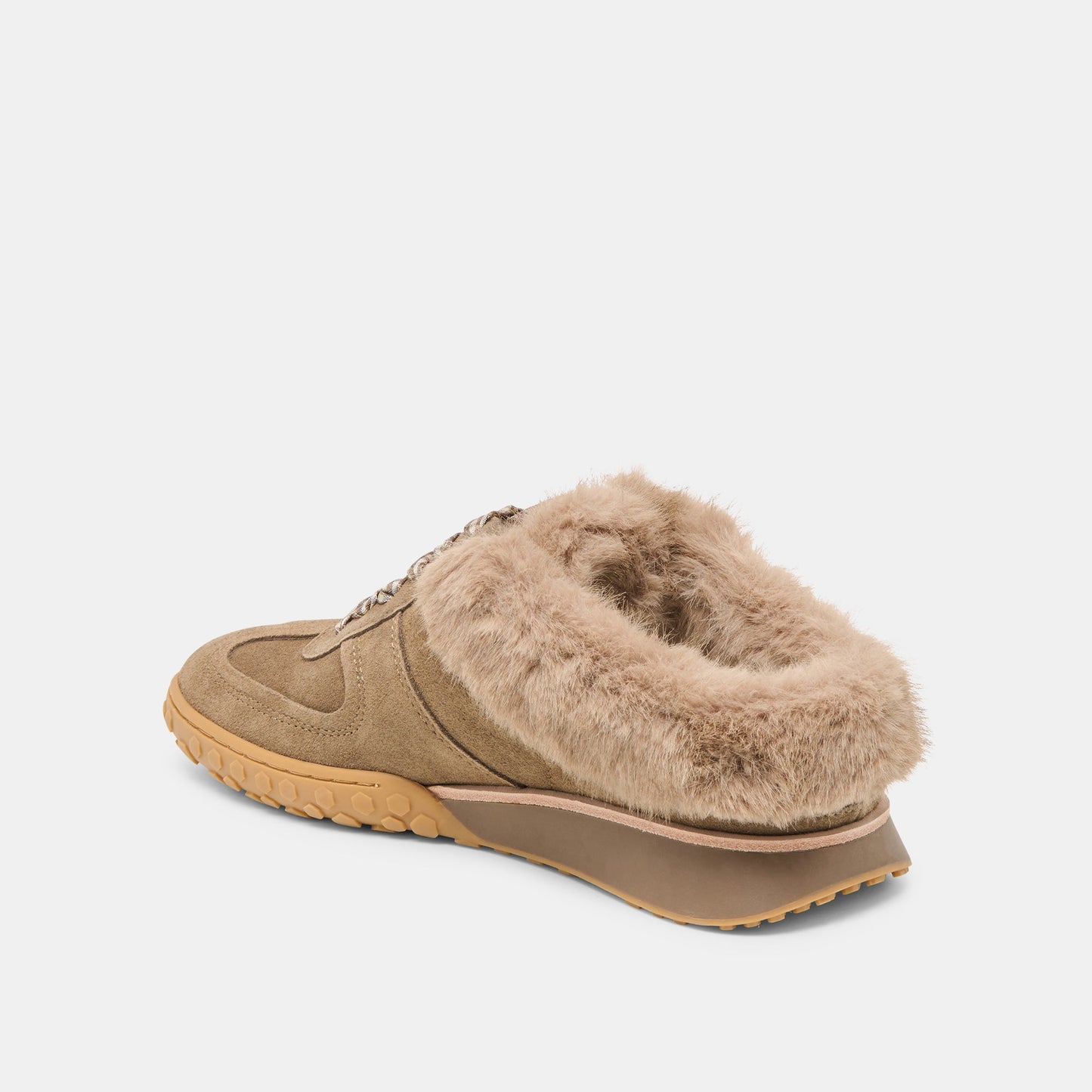 Izzey Plush Olive Suede Sneakers Dolce Vita Outlet