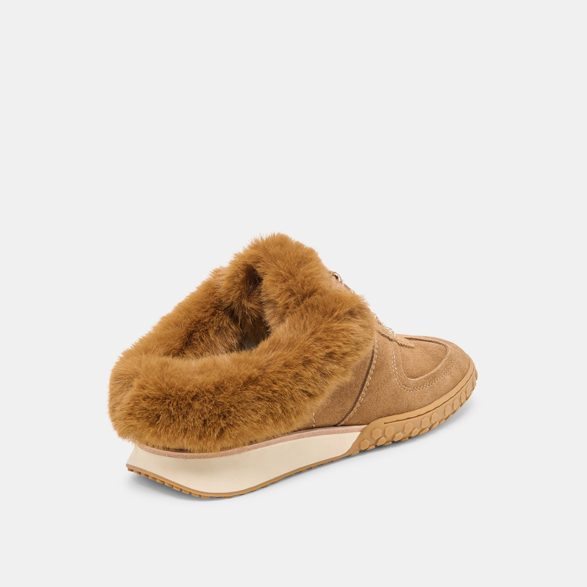 Izzey Plush Lt Brown Suede Sneakers Dolce Vita us