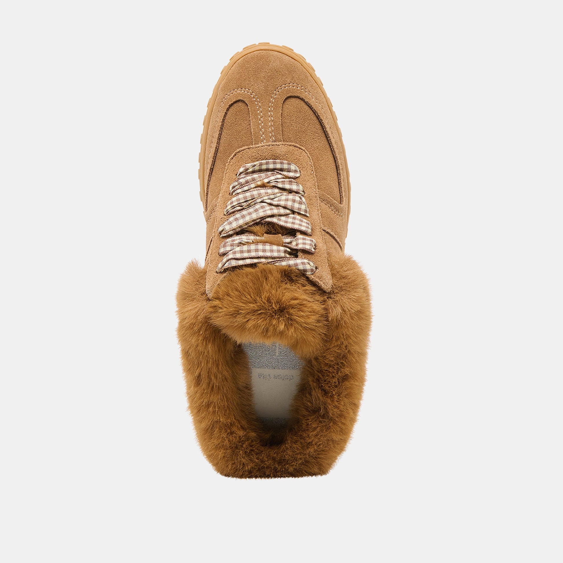 Izzey Plush Lt Brown Suede Sneakers Dolce Vita us