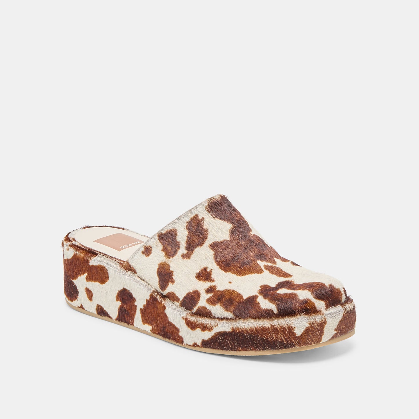 Rosita Cocoa Taurus Calf Hair Flats Dolce Vita Outlet