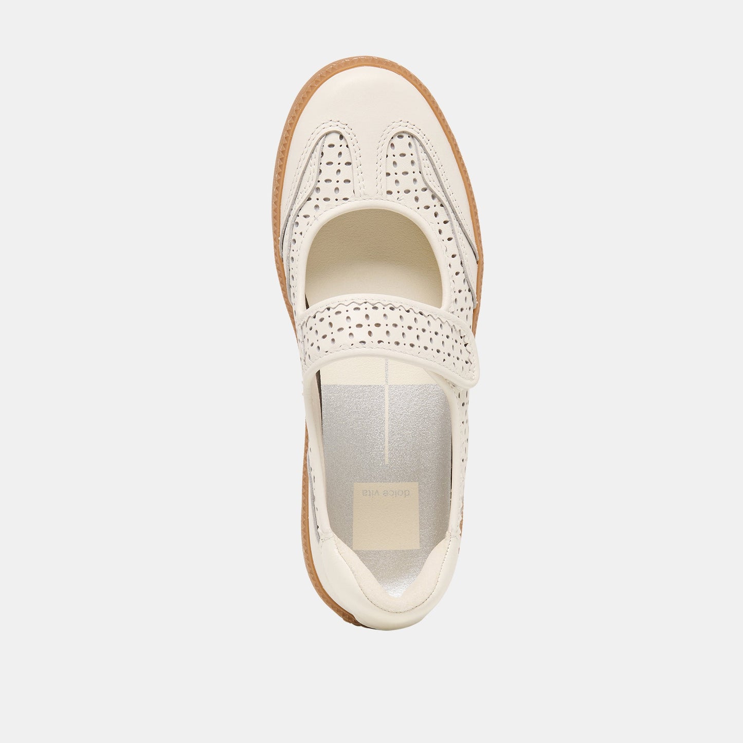 Nanet White Perforated Leather Sneakers Dolce Vita For sale