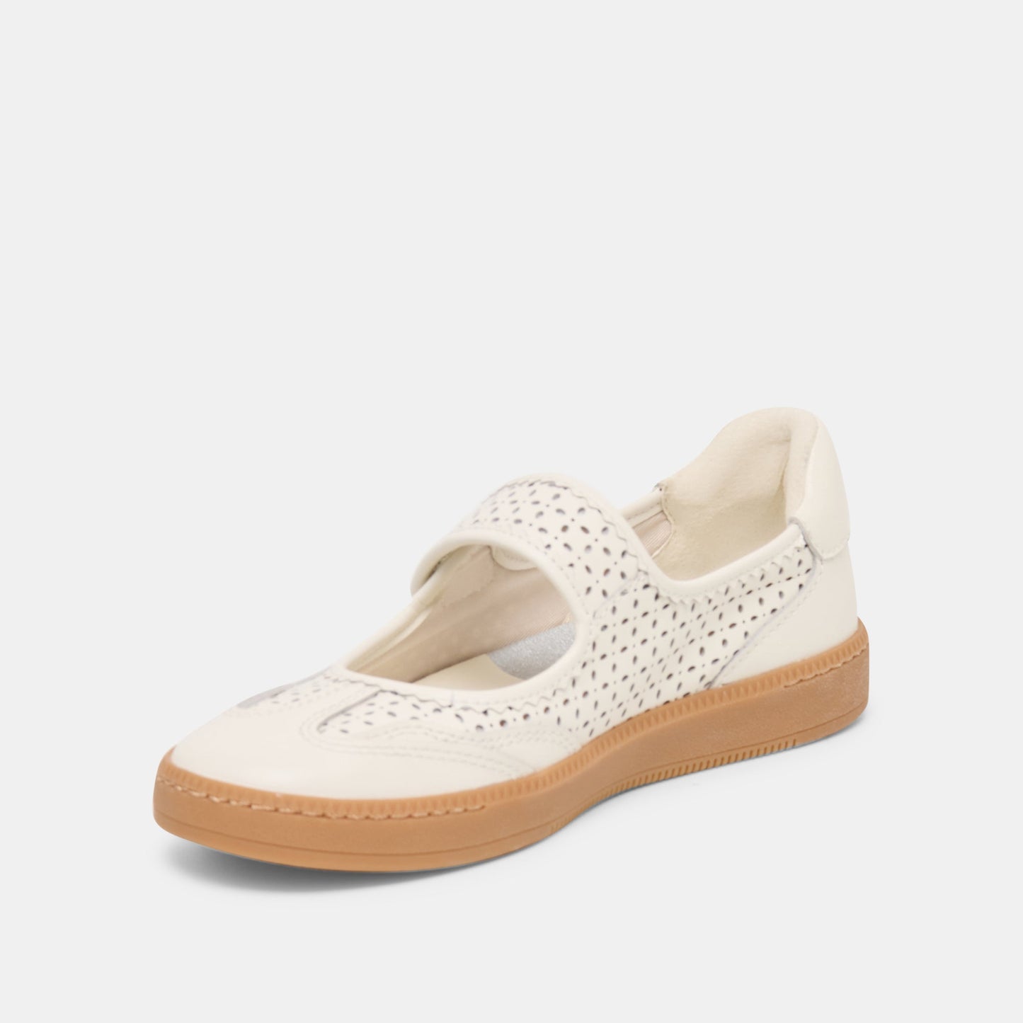 Nanet White Perforated Leather Sneakers Dolce Vita For sale