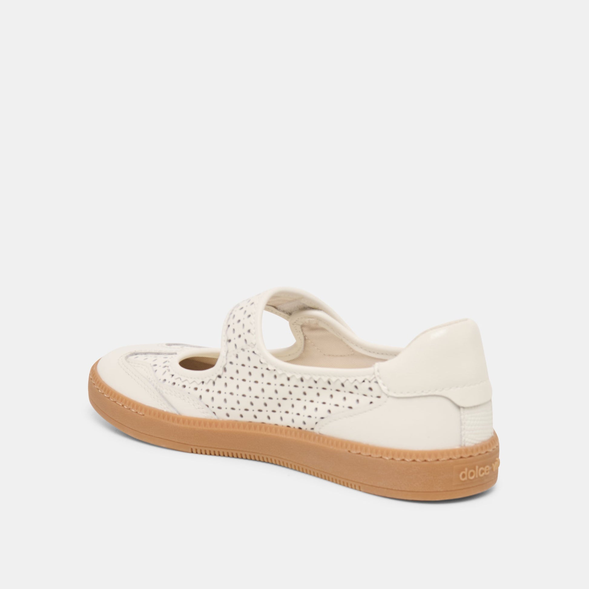 Nanet White Perforated Leather Sneakers Dolce Vita For sale