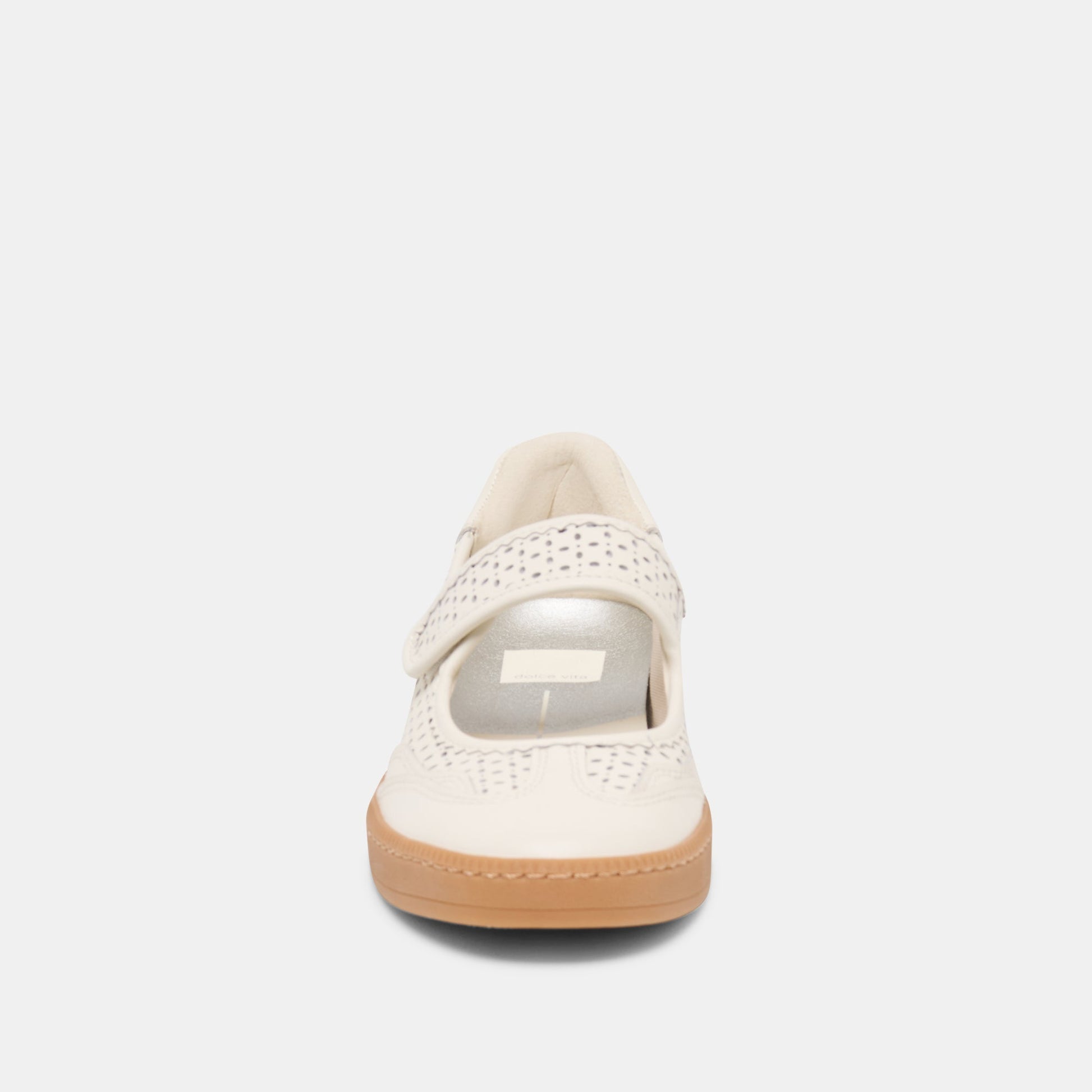 Nanet White Perforated Leather Sneakers Dolce Vita For sale