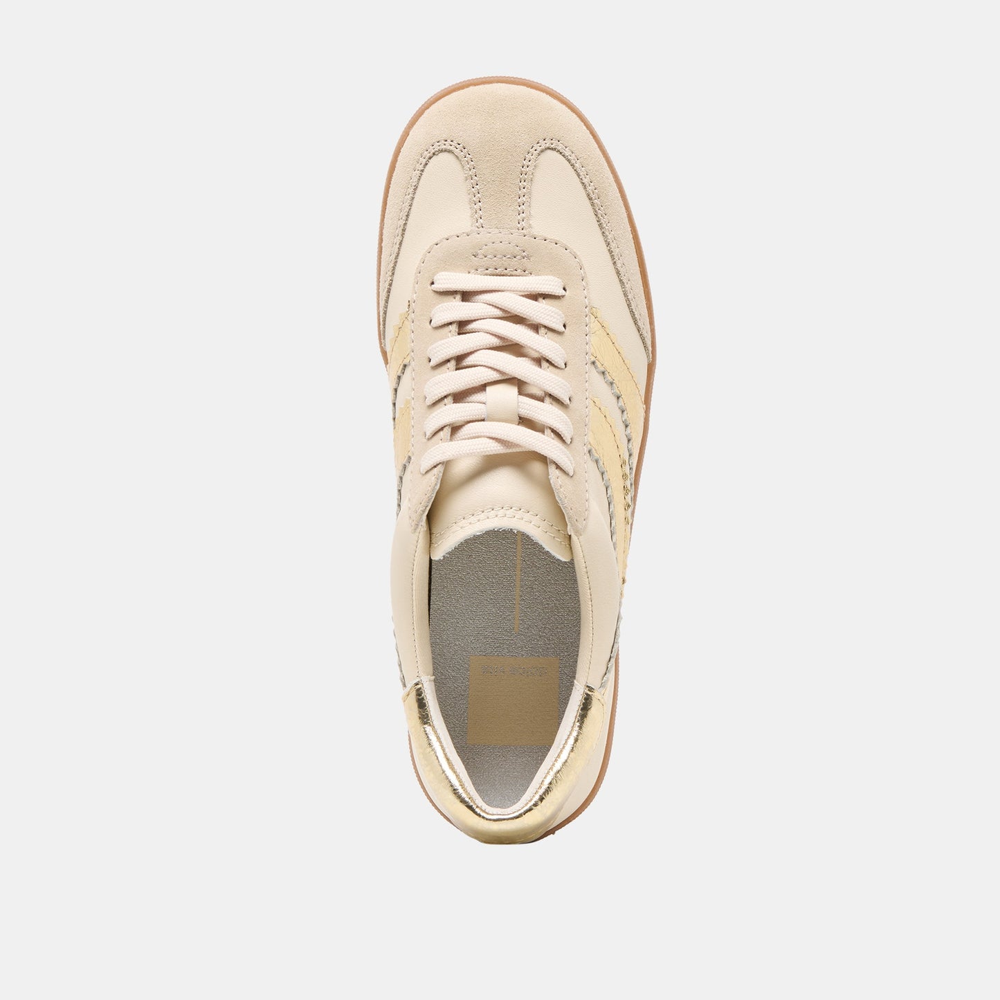 Merit White Gold Leather Sneakers Dolce Vita us