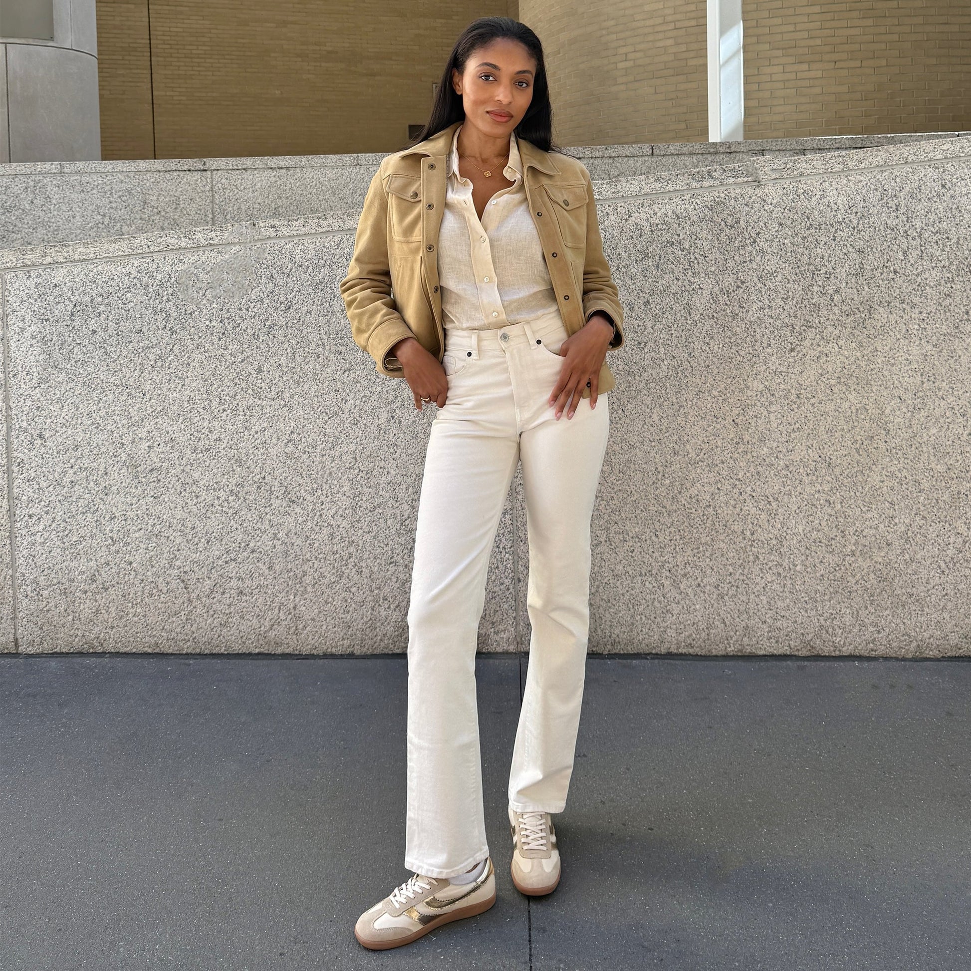 Merit White Gold Leather Sneakers Dolce Vita us