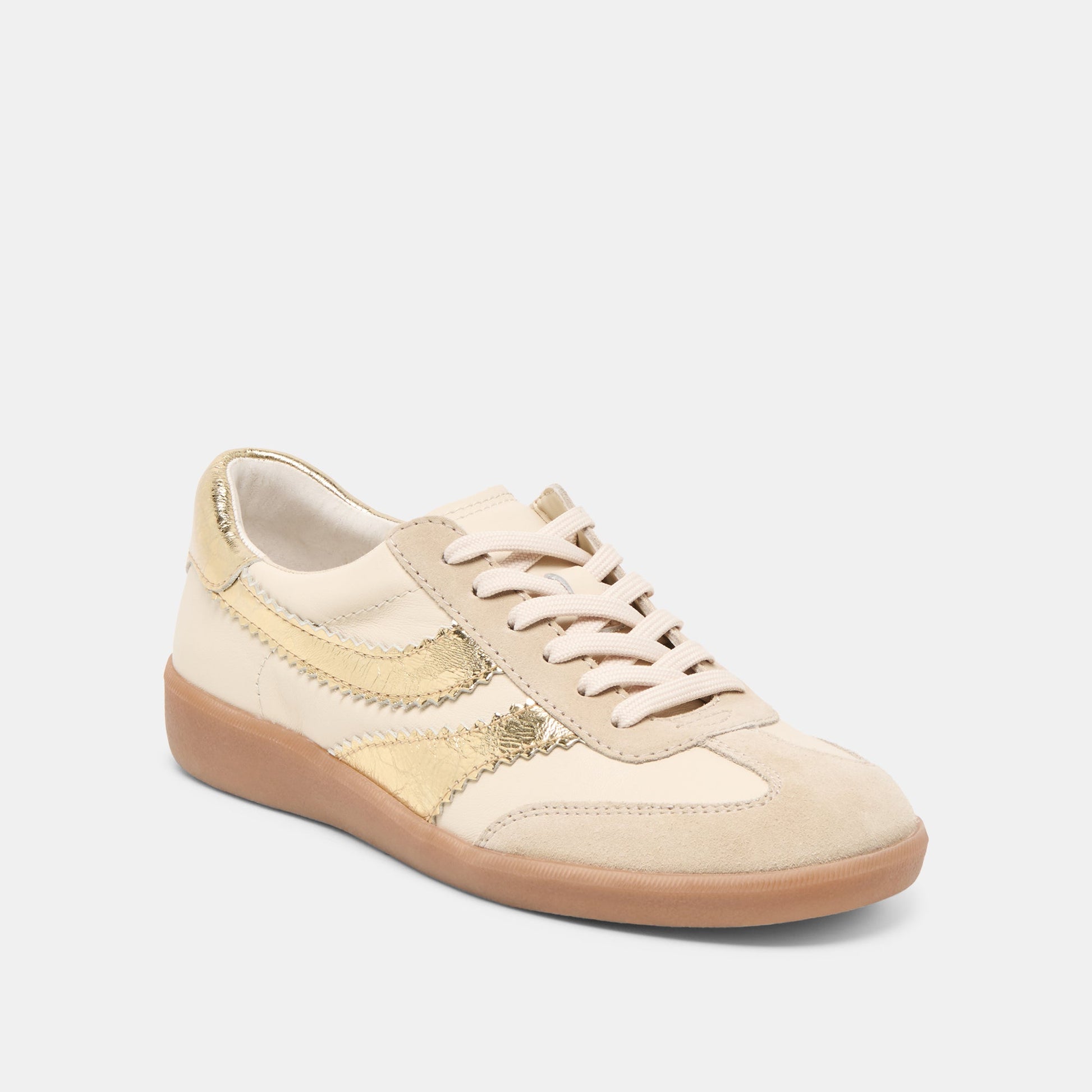 Merit White Gold Leather Sneakers Dolce Vita us
