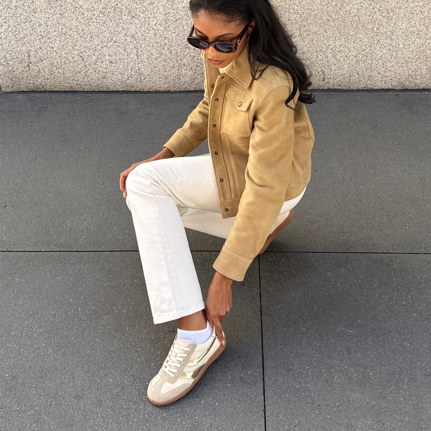 Merit White Gold Leather Sneakers Dolce Vita us