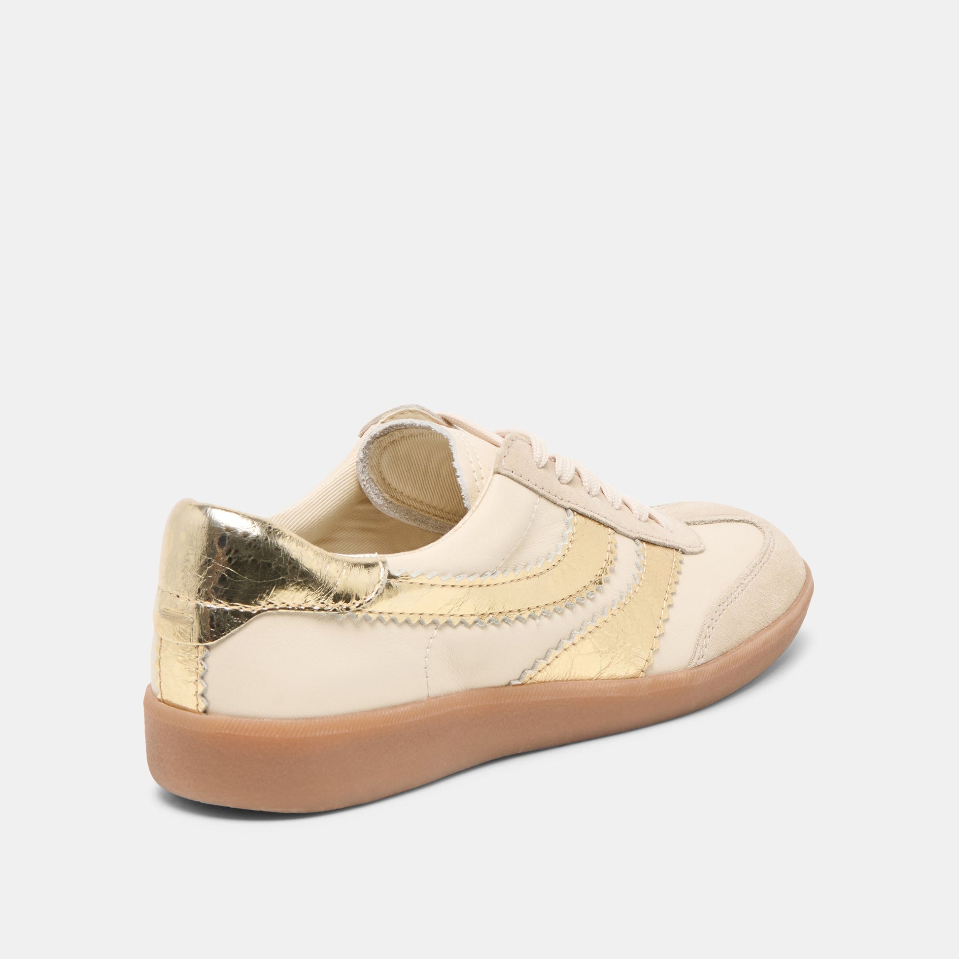 Merit White Gold Leather Sneakers Dolce Vita us