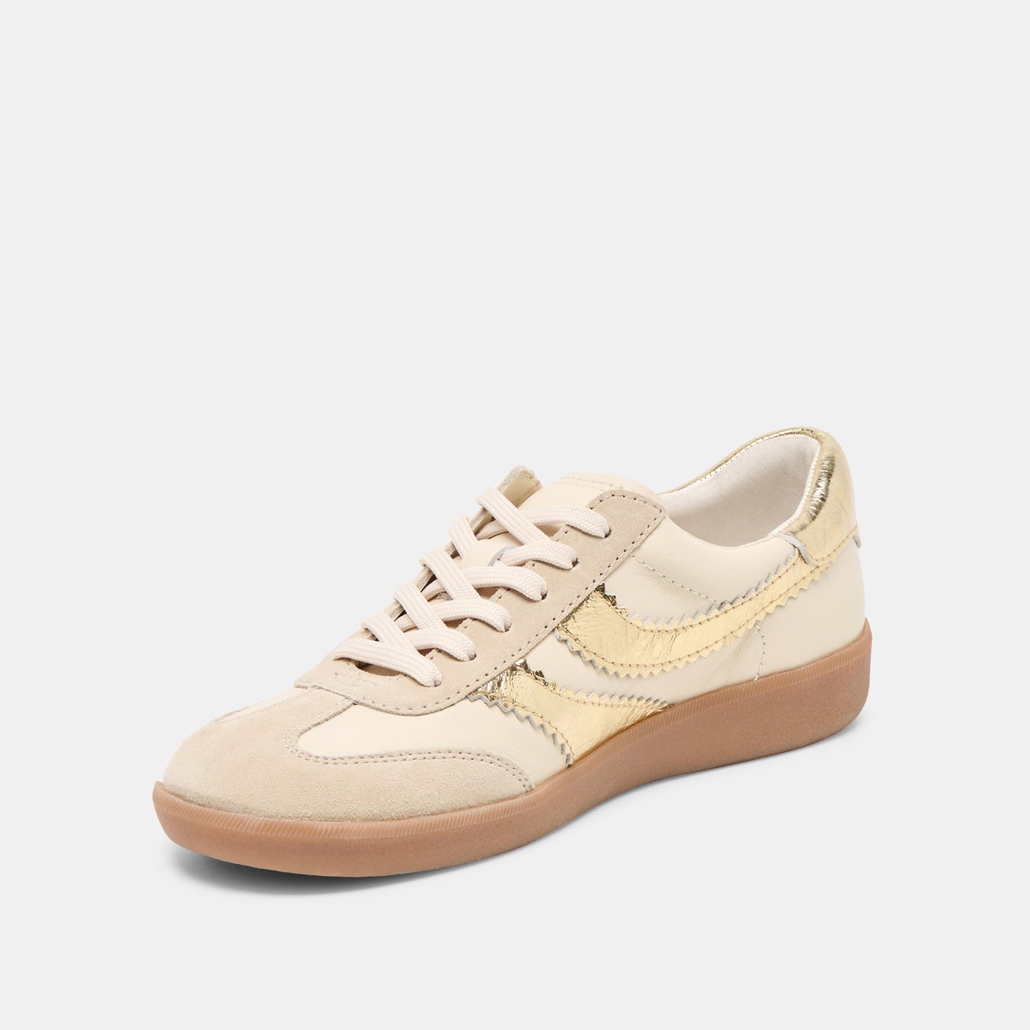 Merit White Gold Leather Sneakers Dolce Vita us