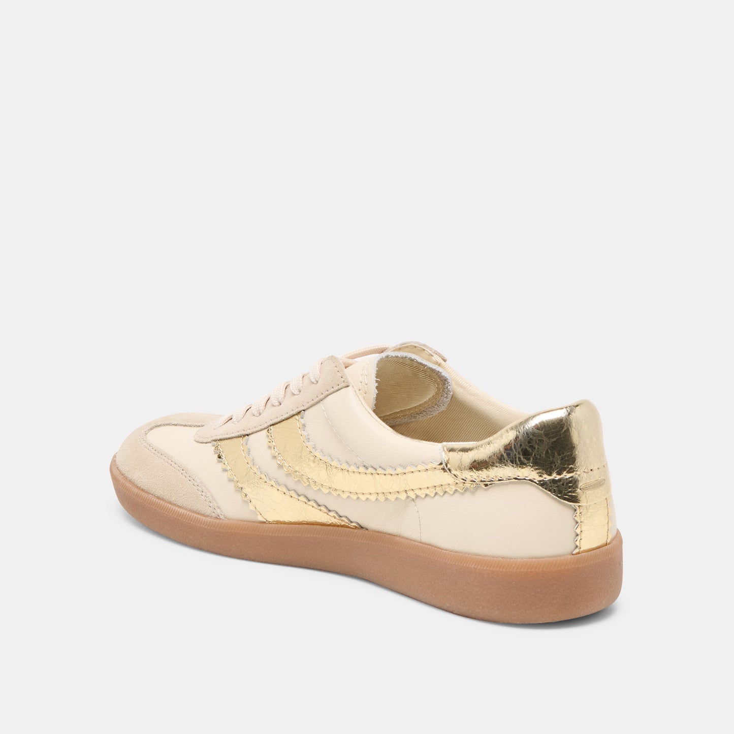 Merit White Gold Leather Sneakers Dolce Vita us