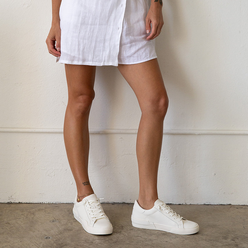Zina 306 Sneakers White Recycled Leather | White Leather Sneakers
 – Dolce Vita Dolce Vita New