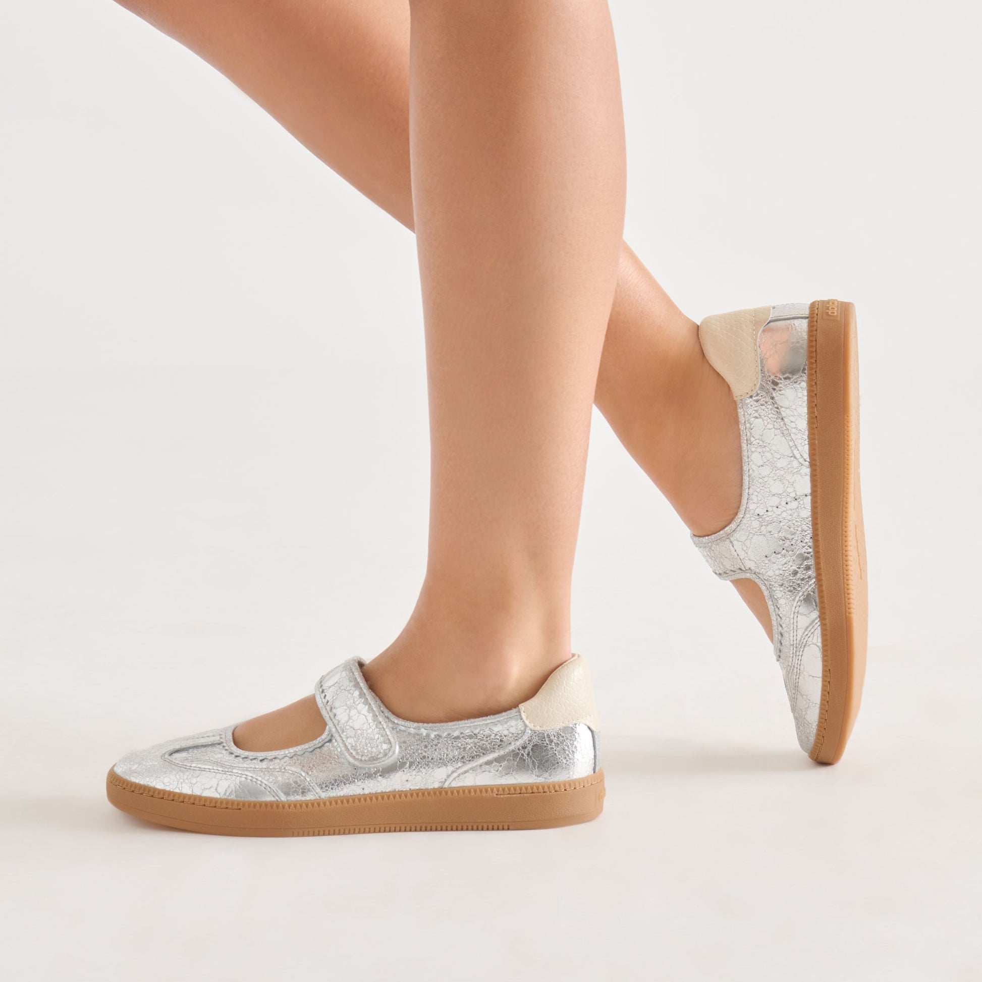 Nanet Silver Leather Sneakers Dolce Vita Sale